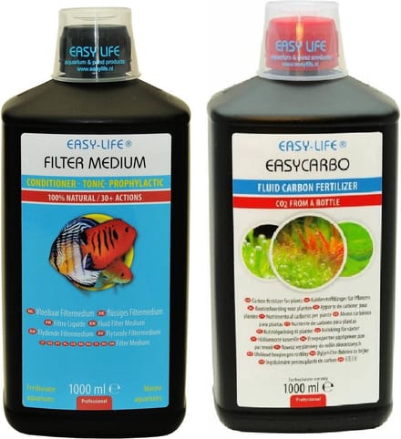 Easy-Life - Filter Medium - Waterverbeteraar + Easy-Life - EasyCarbo - Koolstofvoeding - 2x 1000 ml