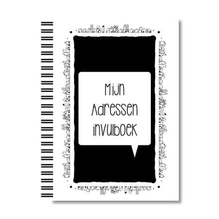Mijn adressen invulboek | Lettertijd | A5-formaat