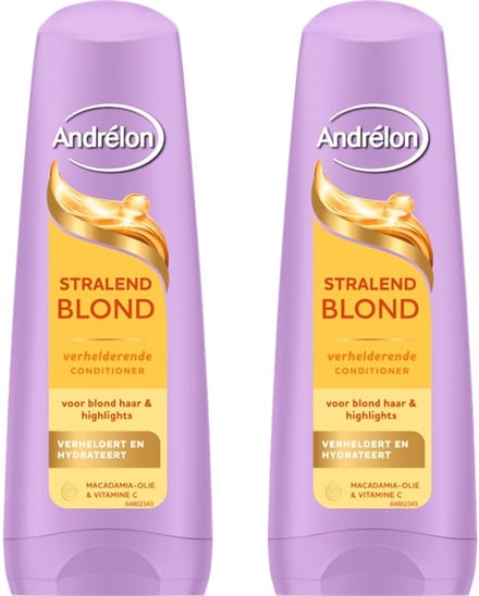 Andrélon Stralend Blond Conditioner - Voordeelverpakking 2 x 200 ml
