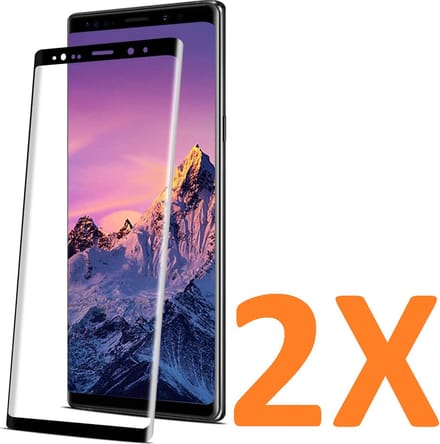 Screenprotector Glas - Volledige Dekking Scherm Tempered Glass Screen Protector - 2x Geschikt voor: Samsung Galaxy Note 9