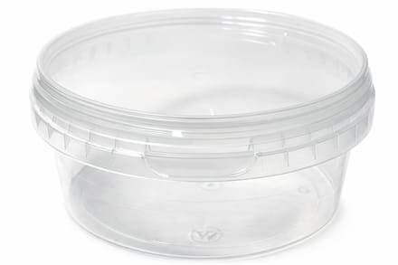 Ronde bakjes 300ml met deksel 10 stuks - vershoudbakjes