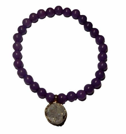 Lavendel jade Armband Aqua Aura