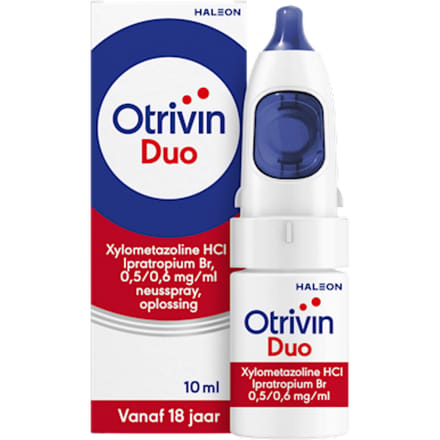 Otrivin Duo Neusspray bij een verstopte neus en loopneus 10 ml