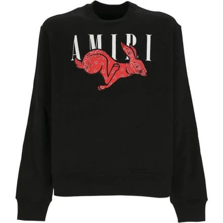 Amiri Cny Rabbit-logo zwart sweatshirt