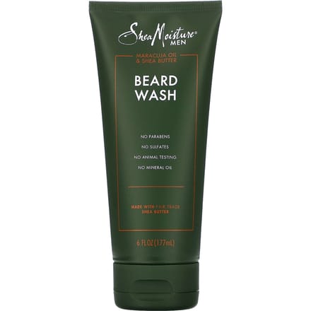 SheaMoisture, nettoyant pour barbe pour hommes, huile de maracuja et beurre de karité, 6 fl oz (177 ml) black