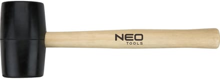 NEO 25-062 - Rubber Hamer - 450g - 58mm - Houten Steel