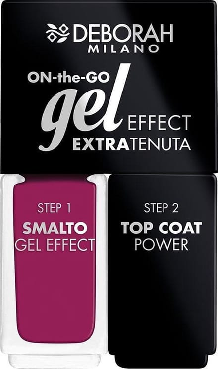 Deborah Milano Duo On-The-Go Gel Effect Nail Enamel 06 Dark Cyclamen