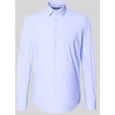 Slim Fit business-overhemd met Kentkraag