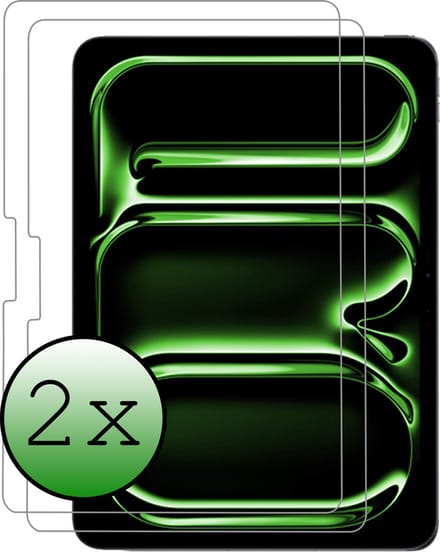 Screenprotector - 2 Stuks Geschikt voor Apple iPad Pro (2024/2025) - 11 inch - Extra Sterk - Beschermglas - Gehard Glas - Tempered Glass - Screen Protector