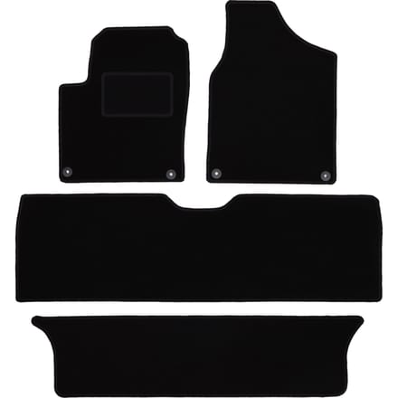 Zwarte veloursmatten voor: Ford Galaxy MK1 minivan (1995-2006)