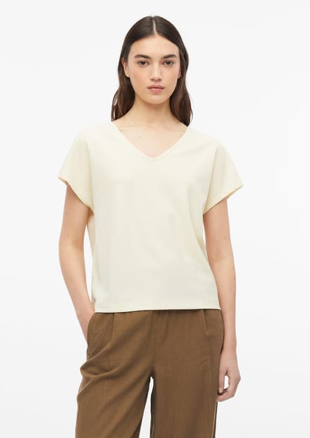 V-hals Casual T-shirt Dames s.Oliver