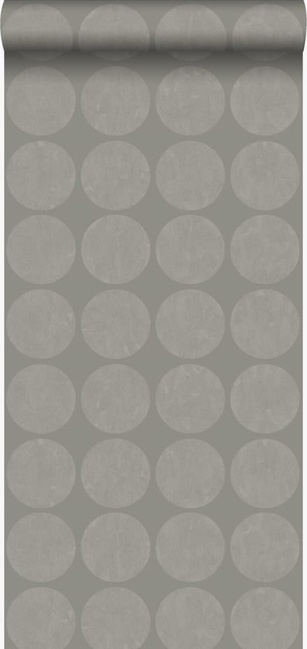 Origin Wallcoverings behang grote verweerde bollen donkergrijs - 347609 - 53 cm x 10,05 m