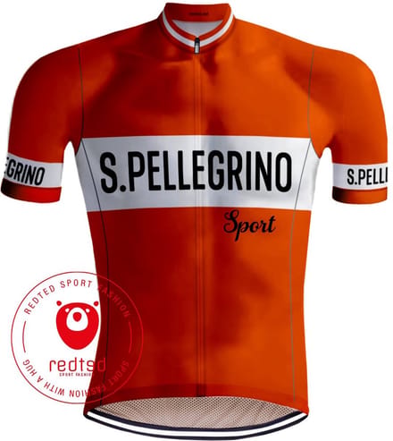 Retro Wielershirt San Pellegrino Oranje - REDTED - M