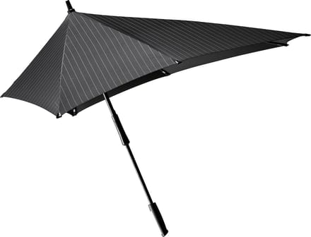 Senz XXL Stick Paraplu Pure Black Pin Stripes