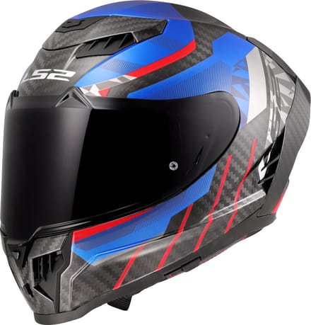 LS2 FF807 Dragon Trax Blauw Rood Integraalhelm - Maat 3XL - Helm