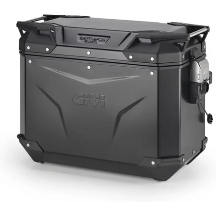 Zijtas alu links zonder cilinder motorfiets Givi Outback