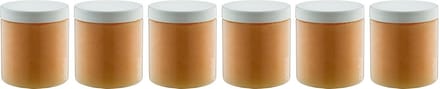 Bodyscrub-Gel Honey - 400 gram - Pot met witte deksel - set van 6 stuks - Hydraterende Lichaamsscrub