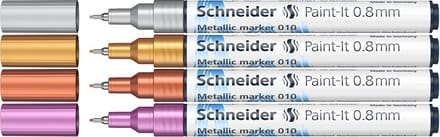 Schneider metallic marker - Paint-It 011 - 2mm - 4 stuks - S-ML01111501