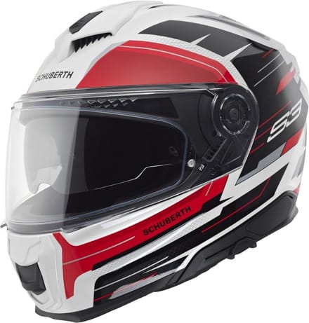 Schuberth S3 Apex Wit Rood Zwart Integraalhelm - Helm