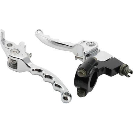 7 8 Levers de Frein et d'Embrayage Pliants Guidon Pit Dirt Bike Pièces Modifiées white