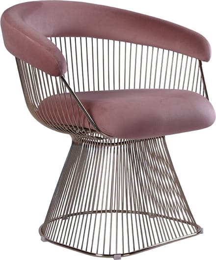 OHNO - Cairo Armleunstoel Small - Roze - Zachte Zitting