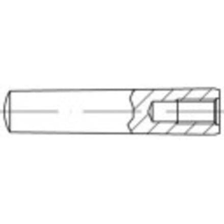 TOOLCRAFT 144716 Conische pen (Ø x l) 8 mm x 90 mm Staal 10 stuk(s)