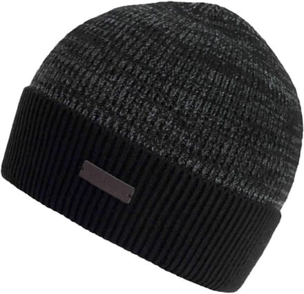 Chillouts beanie muts Moritz in zwart met grijs in one size
