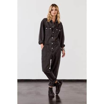 Mikuta The Black Denim Jumpsuit Größe: M | Jumpsuits Outlet | Damen | Schwarz