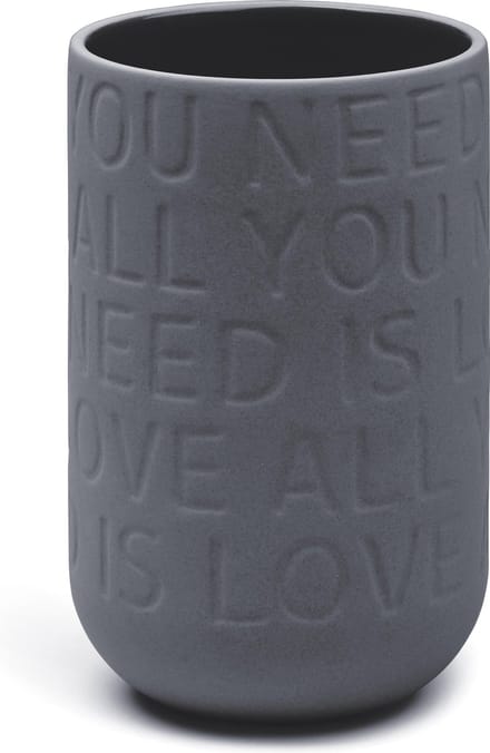 Kähler - Love Song  Vaas - 17cm - Antraciet