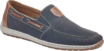 Rieker -Heren - blauw donker - mocassins - maat 41