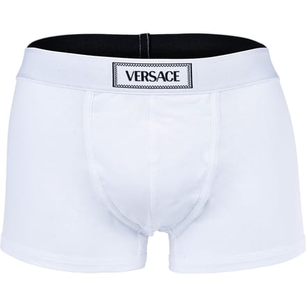 Versace Korte Trunk Jersey Katoen Topekaelastic Canete Logo Boxershorts