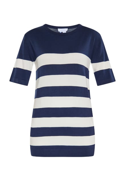 usha Jumper Dames marine wit
