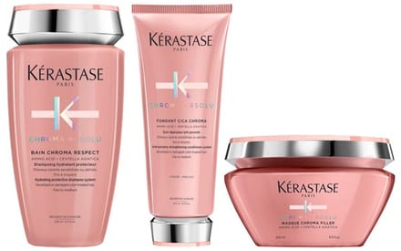 Kerastase Chroma Absolu Bain Chroma Respect 250ml + Cica Chroma 200ml + Masque Chroma Filler 200ml