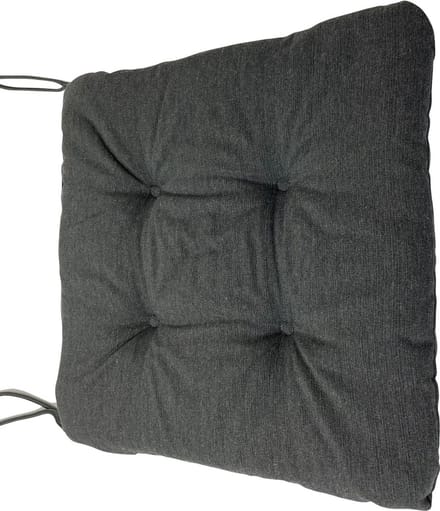 CARINA kussen 38x38cm, antraciet, 4 STUKS
