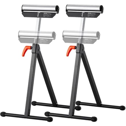 2 Stuks Houtbewerking Roller Stands Maximaal Belastbaar 135 lb Verstelbaar 26.8-42.5 in