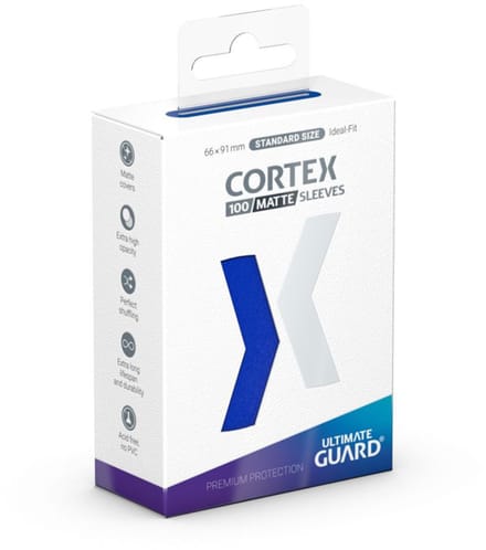 Ultimate Guard Cortex Sleeves Matte Standard Size (100) - Blue