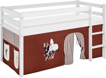 Halfhoogslaper Paard Bruin met tent