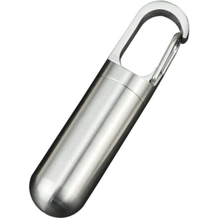 Conteneur à médicaments en acier inoxydable J21, étanche, portable, mini-capsule, porte-bouteille white