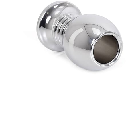 Kiotos - Holle Anaal Plug - RVS - Geribbeld - Lengte 70 mm