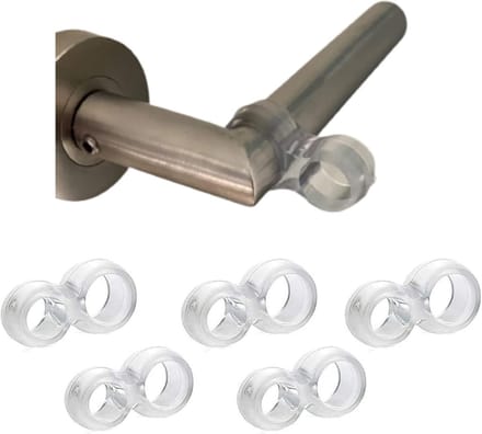 Set van 5 Transparante Deurstopbuffers voor Muur- en Deurbescherming (10, 15, 20 mm)