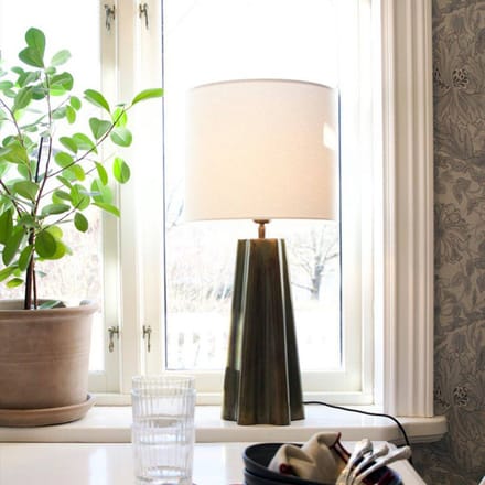 PR Home Tafellamp Aira, hoogte 65 cm, messingkleurig/wit