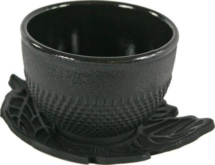 Cosy&Trendy TheeSet - 150 ml - Zwart- 2 x Kop En Schotel