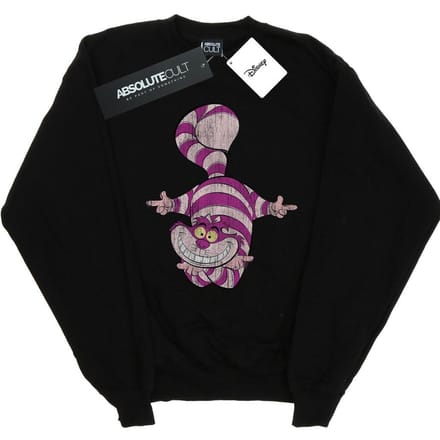 Disney Dames/Dames Alice In Wonderland Cheshire Cat Upside Down Sweatshirt (Zwart)