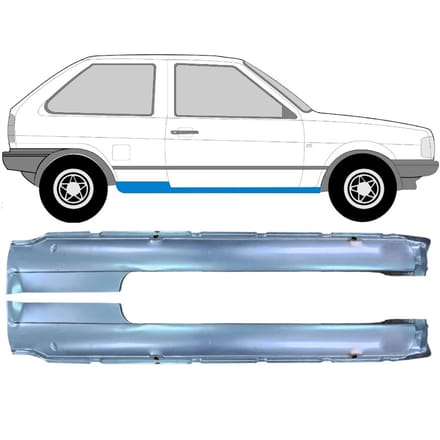 Volledige dorpel voor Volkswagen Polo 1981-1994 / Links + Rechts / Set