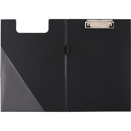 Zwarte Clipboard A5 met Klem & Klep - Documenthouder