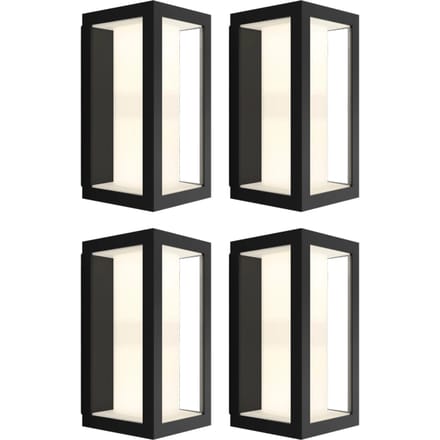 Philips Hue Impress muurlamp White and Color zwart smal 4-pack