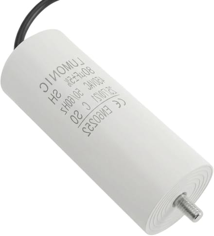 Startcondensator Motor - Condensator - Apparaten Starten - Zelfherstellend - 80µF 450V - Zwart