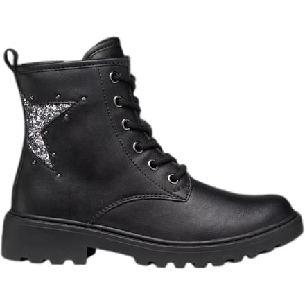 GEOX CASEY MEISJES - ZWART/GUNMETAL