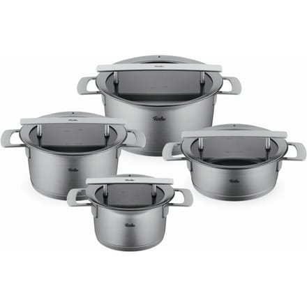 Fissler Phi Collection Pannenset met Glasdeksels, 4-delig