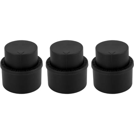 3 stuks Sodaflesstopper Professioneel Druktype Afsluiting Herbruikbare Drankflesdeksels voor Soda Drankflessen Zwart black